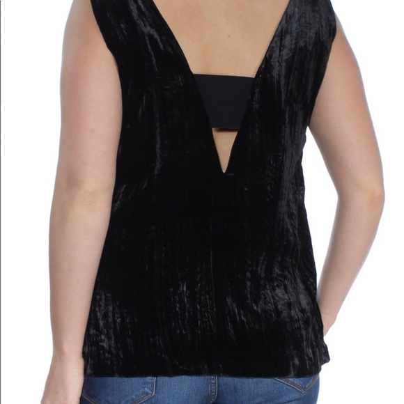 French Connection Low Sleeveless V Neck Top Size S - Picture 1 of 9